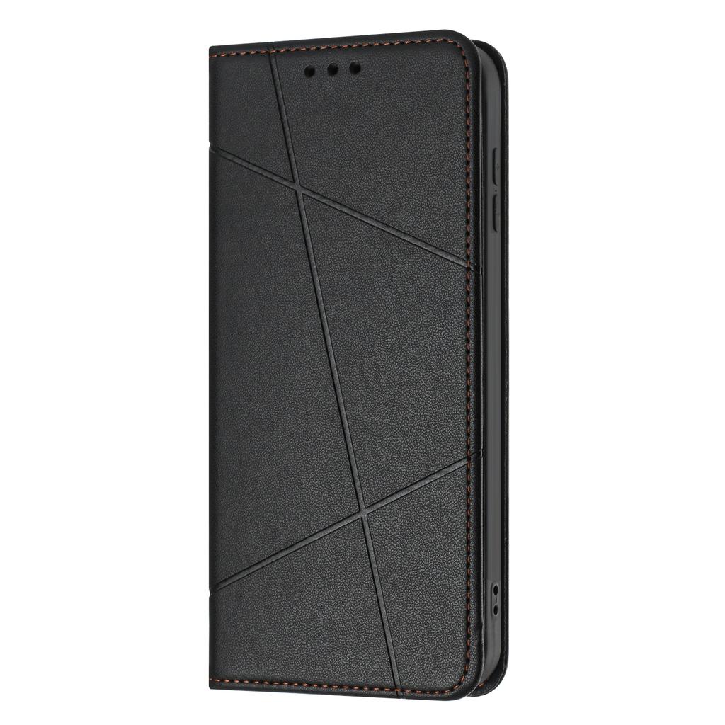 Wallet Case for Honor X60 Pro 5G/X9c 5G/Magic7 Lite 5G Line Imprinted Leather Stand Phone Cover with Wrist Strap