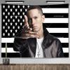Amerikanischer Rap-Gott Hip-Hop-Musikflagge Eminem Wandteppiche Wandbehang Meme-Wandteppich Kunst Ästhetische Raumdekoration Schlafzimmer-Wandbehänge