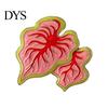 Burr-free Enamel Pin Alloy Brooch, Leaf Design Lapel Pin, Plant Lover Badge with Smooth Lines Vibrant Bright Color, Fresh Style Brooch for Shirts
