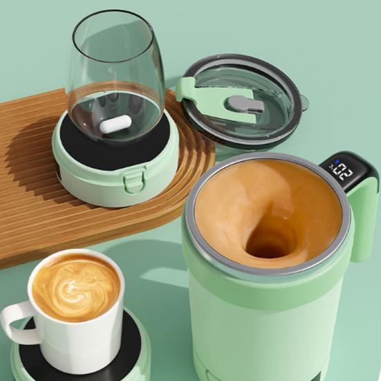 Automatický míchací hrnek na kávu Digitální displej teploty Izolovaný Chytrý Samomíchací Hrnek Přenosný Elektrický Míchací Hrnek do Kanceláře Školy