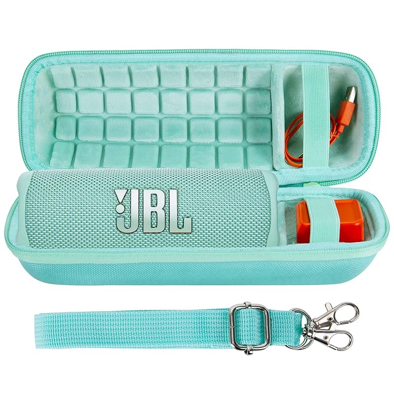

co2CREA Made JBL Flip7/Flip6/Flip5/Flip4 Bluetooth speaker storage case (hard case, teal hard case)