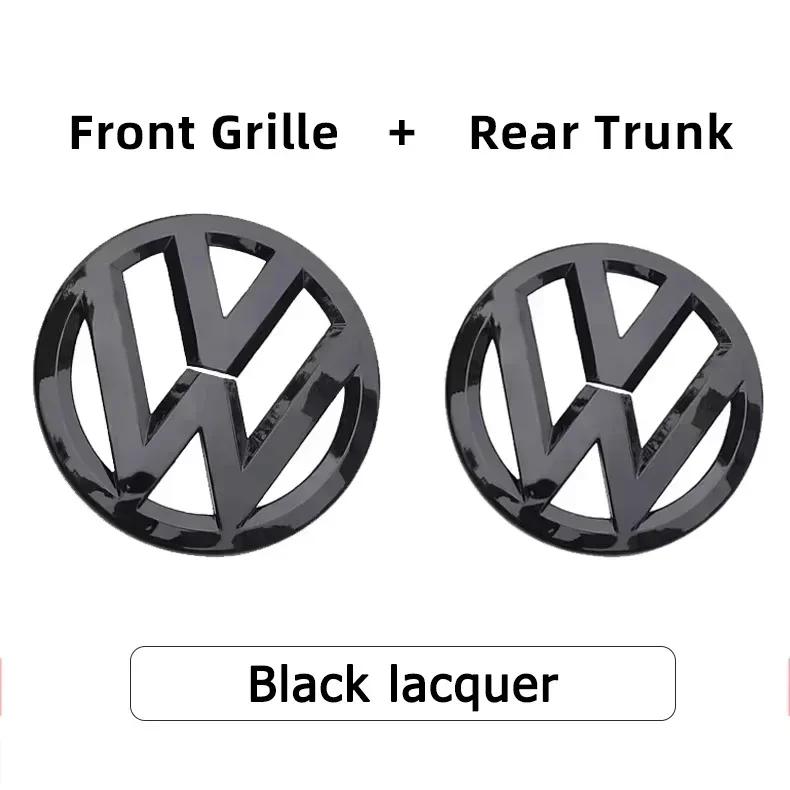 2pcs Car Front Radiator Grille Badge Cover Rear Trunk Lid Sticker For VW Polo Golf MK6 MK7 MK8 Passat B6 B7 B8 Tiguan CC T-ROC Wu4
