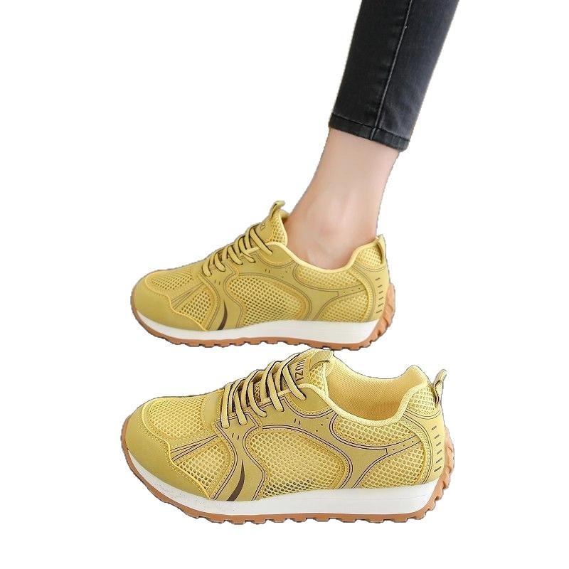 Fashion New Breathable Women Mesh Sneakers Lace Up Fashion Flat Shoes Tenis De Mujer Women's Casual Shoes Tenis Feminino Schuhen Damen