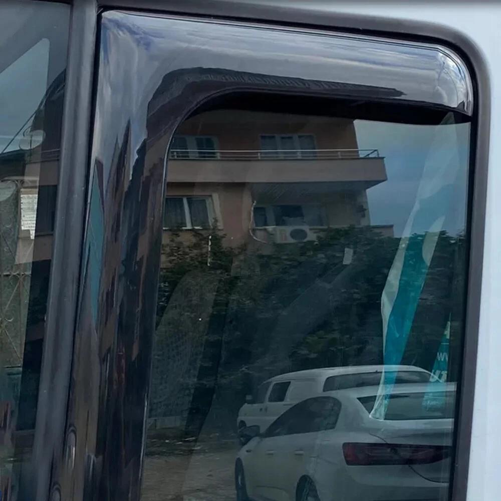 1 Pair Front Left & Right L Shape Wind Rain Sun Guard Deflectors for Ford Transit Mk6 Mk7 2000-2013 Awnings & Shelters Parts