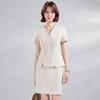 2026 Women's Slimming Short Sleeve Suit Set for Summer Hotel Reception & Office