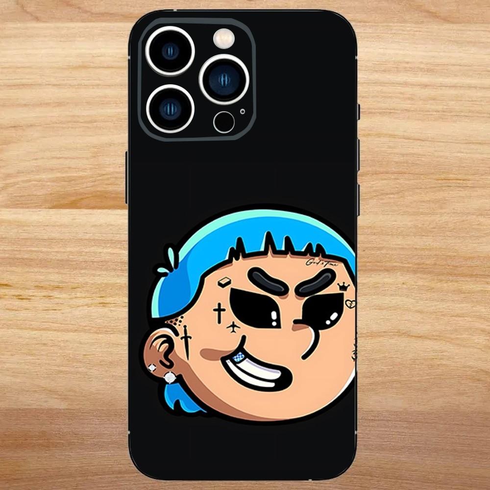 Blessd Cantante Rapper Phone Case For iPhone 16,15,14,13,12,11,Mini,Pro,SE,MAX White Matte Shockproof Cover