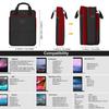 13-inch Laptop Shoulder Bag Messenger Bag Expandable Business Shoulder Bag Computer Bag Contrast Color