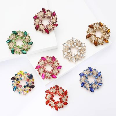 Spilla ad anello con fiore di Bauhinia in lega di temperamento di alta qualità, squisita e versatile spilla per gioielli da donna.