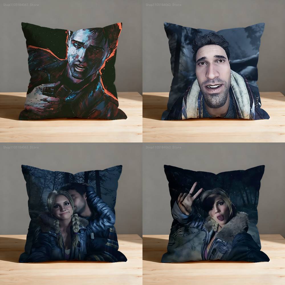 Mike Josh U-Until D-Dawn Pillow Case Print Polyester Fiber 40X40 cm Home Sofa Throw Cushion Cover Decoration