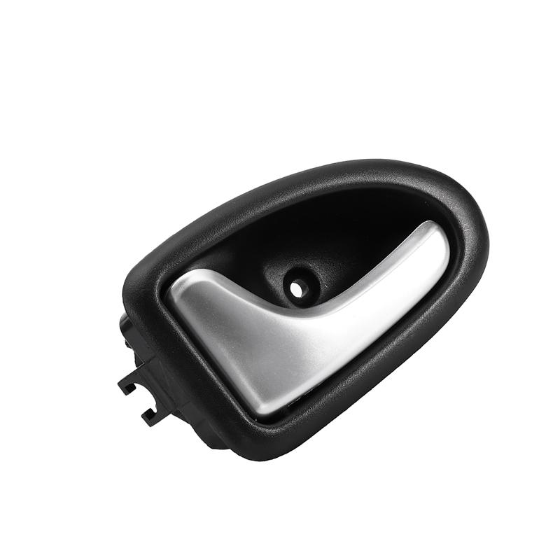 2Pcs Car Interior Internal Door Handle Chrome Plated Left Right Door Handle For Renault Clio 2000-2009 2/3-4/5