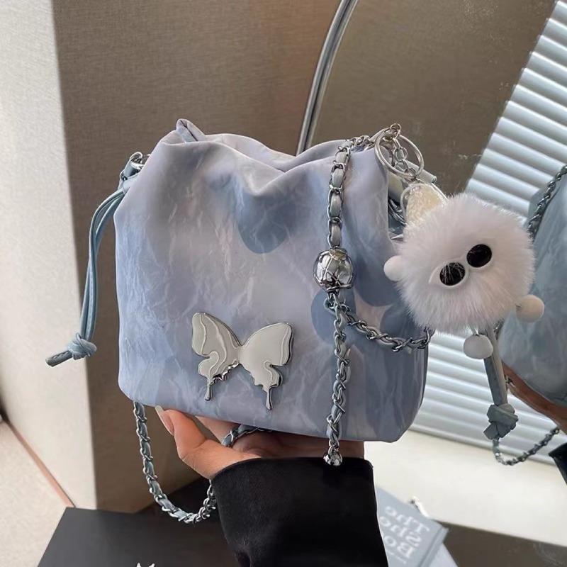 Summer small bag women 2 new high-end niche designer chain messenger bag fashion bucket bag