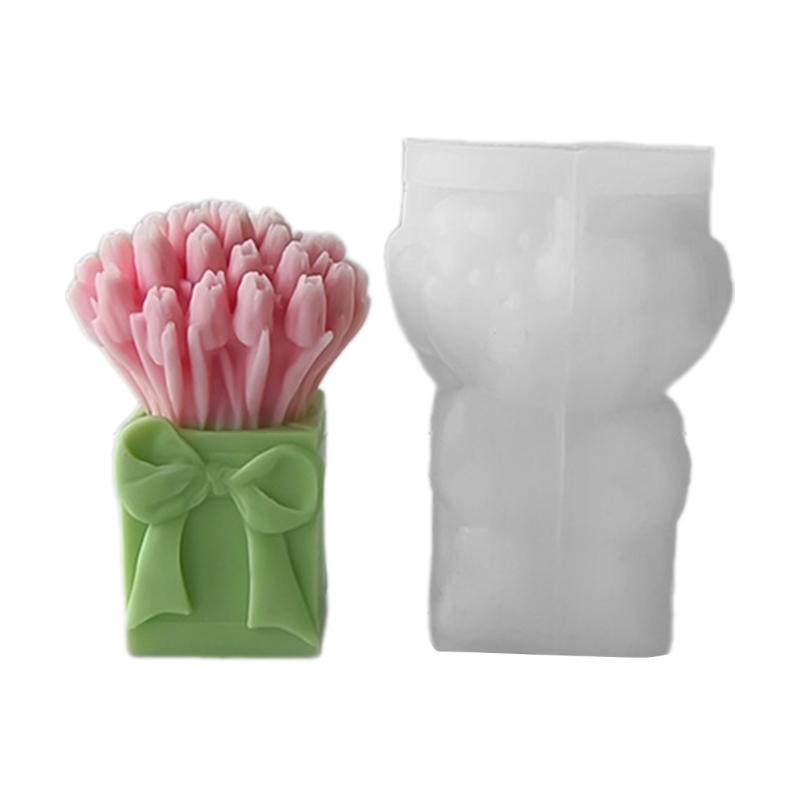 Portable Silicone Molds for Making Beautiful Scented Candle and Ornament Practical Candle Molds for Soaps and Crafts