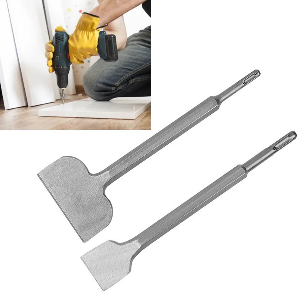 Szerokie dłuto do usuwania płytek Skrobak do podłóg Wygięte dłuto do usuwania płytek z okrągłym trzpieniem
