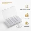 100Pcs Clear Commemorative Coin Holder Durable Fits 27/30mm Coins for Collection Storage Portable Travel Carry