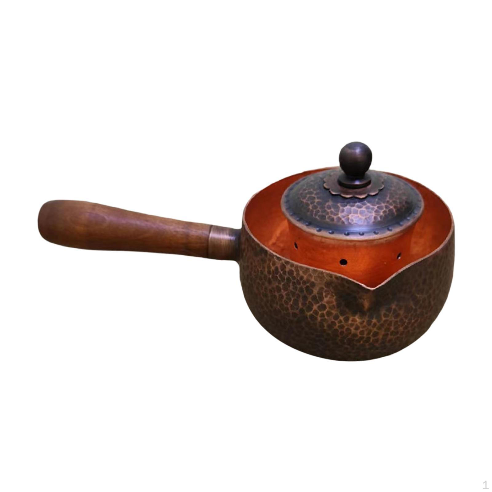 

Медный чайный сервиз китайский чайник кунг-фу элегантный 300 мл заварочный чайник ручной работы портативный кованый для Teaset