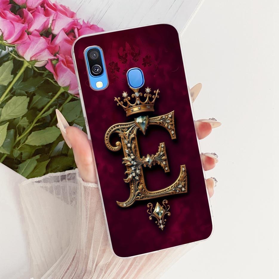 For Samsung Galaxy A40 Case SM-A405F Luxury Crown Letters Cover Soft Slim Phone Case For Samsung A40 A 40 GalaxyA40 Fundas Coque