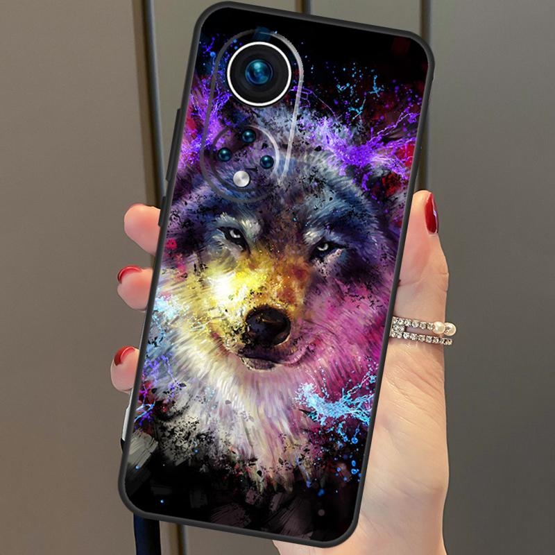 Wolf Howls Art Case For Honor Magic 6 Pro 5 Lite 50 70 90 X6 X7 X8 X9 Honor X6a X7a X8a X9a X8b X9b Cover