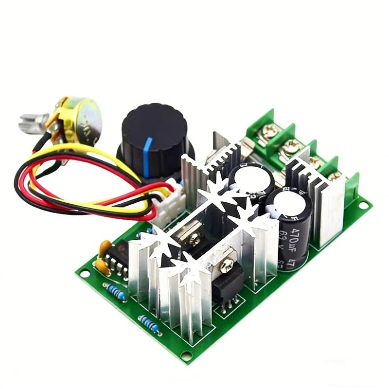 1Pcs 20A Current Regulator Dc10-60V Motor Speed Regulator 12V 24V 36V 48V High Power Drive Module Pwm Motor Speed Controller