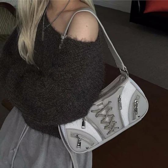 Portable Women's Armpit Bag All-In-One Shoulder Bag French Niche Bag Western Style Fashionable Bag New