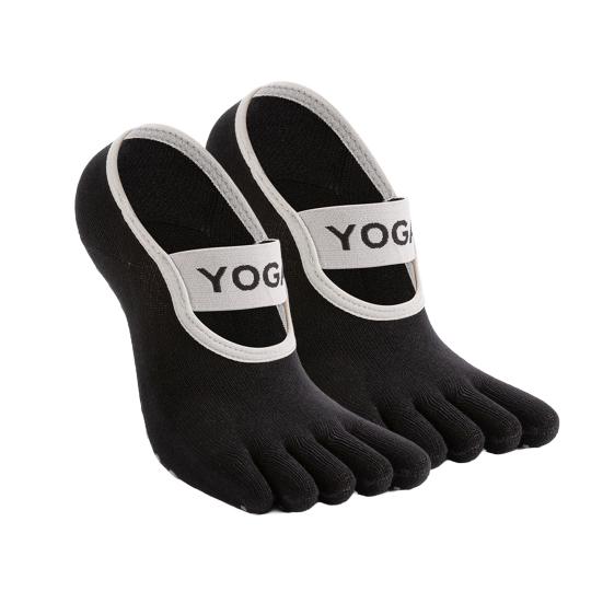 Toe Socks for Men And Women Non-slip Yoga Socks with Grips 5 Toe Athletic Running Socks for Pilates Barre Ballet Fitness
