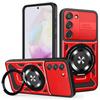Slide Camera Armor Protection Case For Samsung A56 A36 A26 A16 A55 A35 A25 A15 A17 360° Rotating Magnetic Ring Stand Phone Cover
