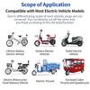 48V Gasgriff 135mm Speed Grip Mit Tempomat Rückwärtsgang Dreistufig Für Elektroroller Fahrrad Ersatzteil Passt 22mm