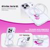 Premium Glitter Magnetic Case For iPhone 11 12 13 14 15 16 Plus Air 17 Pro Max 17e 360° Rotating Stand TPU Frame Acrylic Cover
