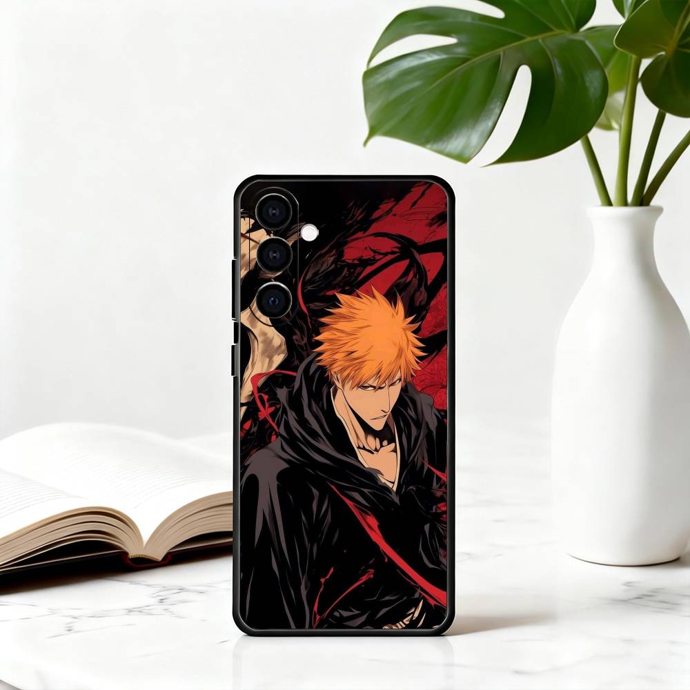 

I-Ichigo B-B-BLEA-CH K-Kurosaki Phone Case For Samsung Galaxy A73,A72,A71,A70,A53,A52,A51,Others Soft Black Cover Samsung a50 30s 50s