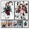 Japan Anime Figure Demon Slayer Picture Art Home Decor Canvas Painting Poster For Living Kids Room Sofa Wall Decoration Posters