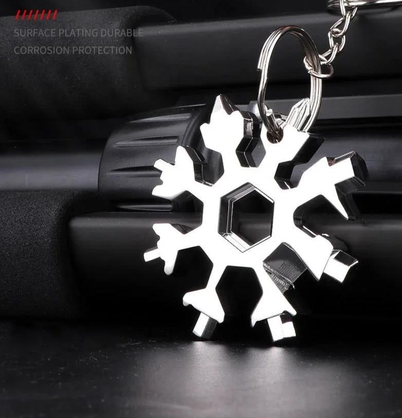 Multifunction Portable Snowflake Wrench EDC Multifunction Torque Metal Hexagonal Octagonal Screwdriver Outdoor Tools