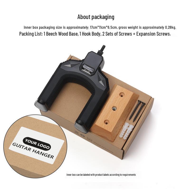 Langting Gravity Lock Beech Wood Guitar Hanger