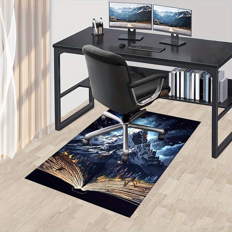 1pc Mountain Open Book Themed Rug for Home Decor, Non-slip Office Carpet, Chair mat, Outdoor Mat, Christmas and Halloween gifts-0731123