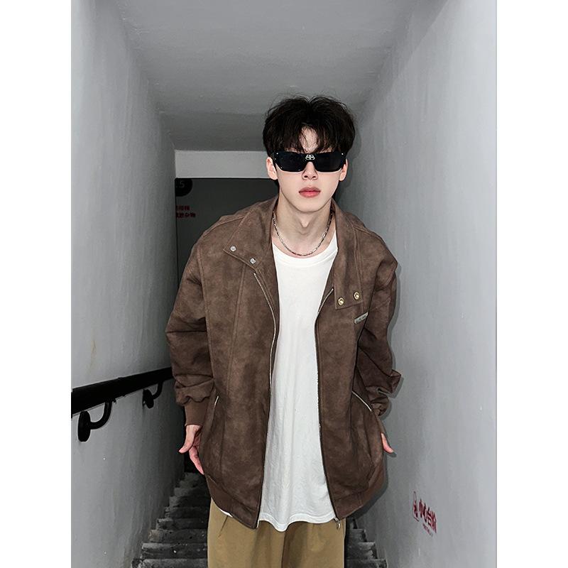 

Новая модная универсальная куртка на молнии для весны и осени 3XL коричневый