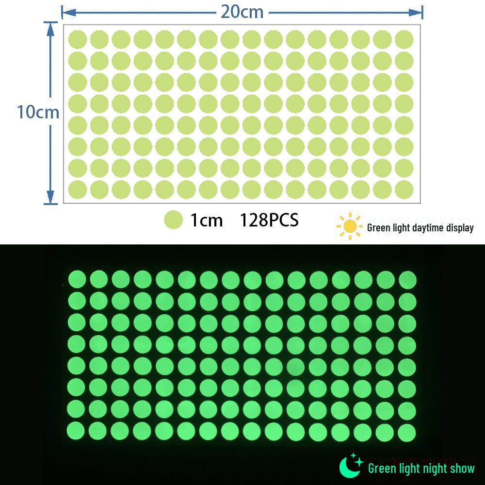 Leuchtende Punkt Wandaufkleber: 392 Fluoreszierende, Selbstklebende Sticker zur Dekoration von Kinderzimmern und für DIY-Projekte