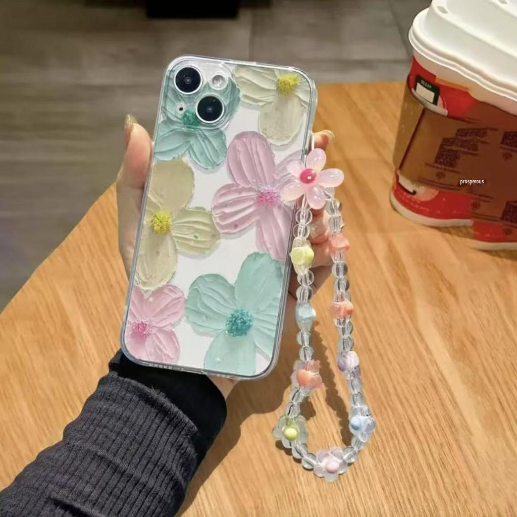 Transparent Full Coverage Phone Case for iPhone 15 Pro Max, Fits Apple 16 to 12, Japanese and Korean Style