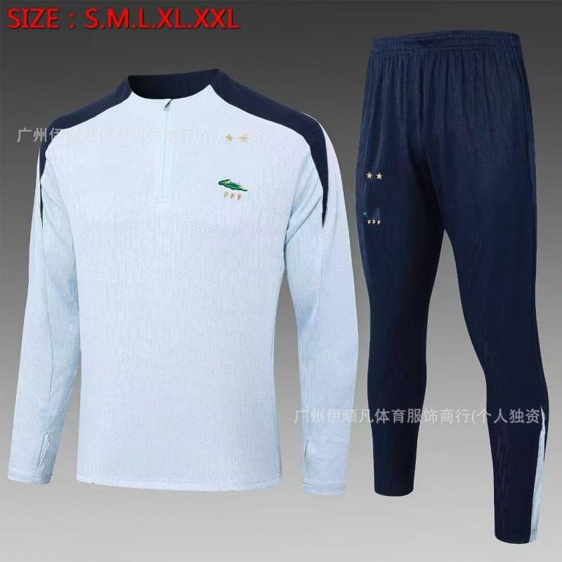 Heren Dames Voetbal Trainingsshirt Halve Rits Opwarmshirt Napoli PSG AC Milan Brazilië Manchester United Fans