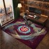 Burnley Football Print Crystal Velvet Rug, Comfortable Water Absorbent Non Slip Indoor Floor Carpet