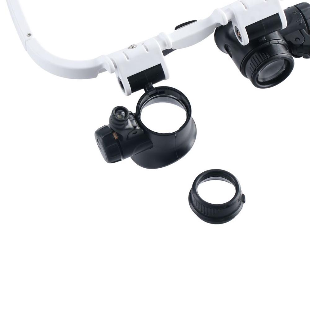 Headband Lens Barrel Light for Jewelry Appreciation Loupe Magnifying Glass Magnifier Microscope