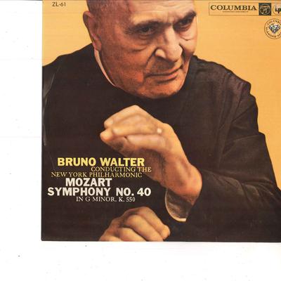 10inch Record BRUNO WALTERNEW YORK PHILHARMONIC  MozartSymphony No.40 In G Minor K. ZL61 COLUMBIA  Japan Classical Used