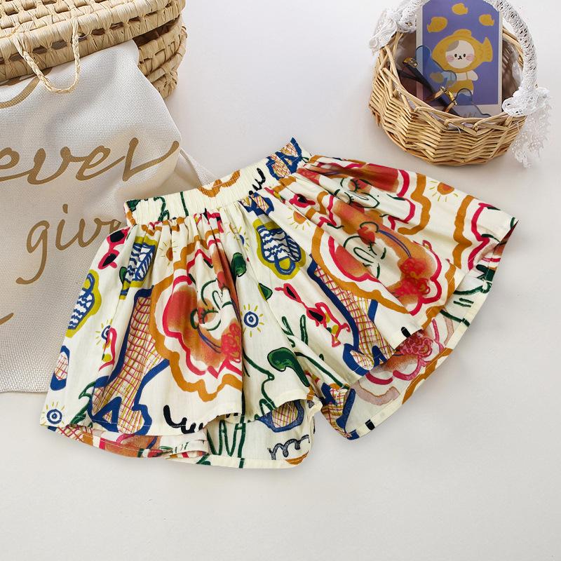 Girls' Floral Cotton Skirt - Summer Bloom Edition