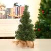 Mini Christmas Tree with Burlap Base Desktop Xmas Trees 20/30CM Cute Mini Christmas Tree  New  Decoration Ornaments