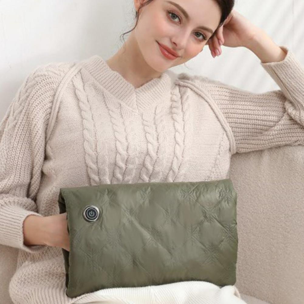 Electric Hand Warmer Hot Bag Safety Reusable Electric Heated Gloves USB Charging Fast Heating Hand Muff for Winter Warmer Pouch