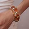 Coffee Resin Bracelets for Women Amber Blend Hyperbole Geometric Bangles Jewelry Vintage Fashion Pulseras 2026 Autumn Winter New