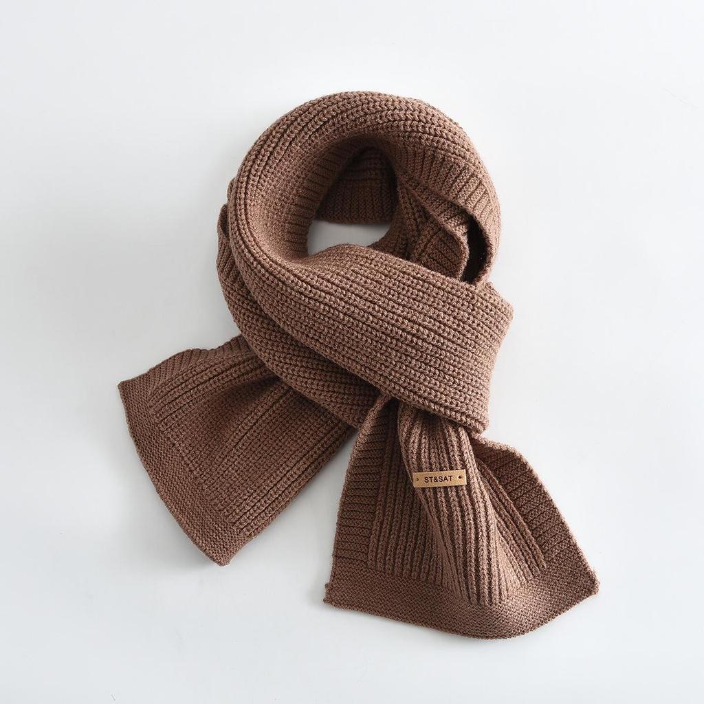 Children's Korean-Style Knitted Winter Scarf – Warm, Windproof, Skin-Friendly Neck Warmer