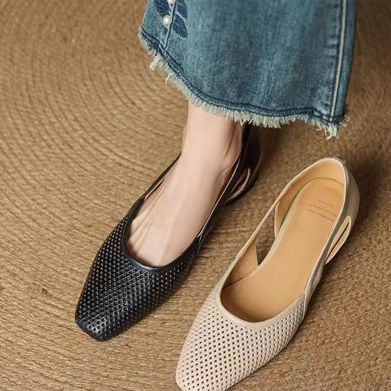 Fashion Ladies Shoes 2025 Fashion Shallow Women's High Heels New Slip-on Casual Hot Sale Soft Bottom Best Seller Flat Low Heels Zapatos