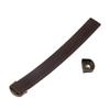 Vintage With Screws Leather Handle Zinc Alloy Soft Door Knobs 96/128/160mm Square Drawer Handle Cabinet