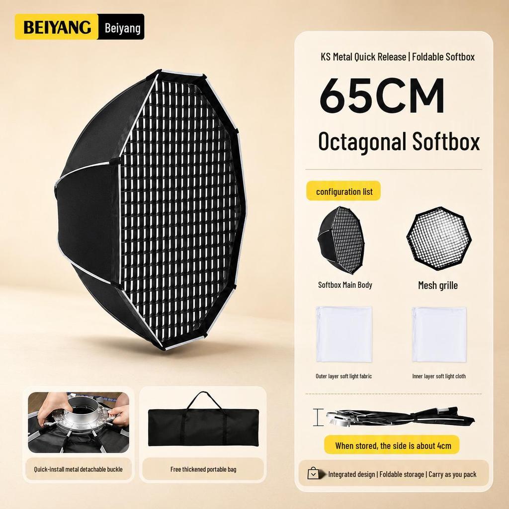 Bei Yang Quick Release 90 Deep Parabolic Softbox with Egg Crate