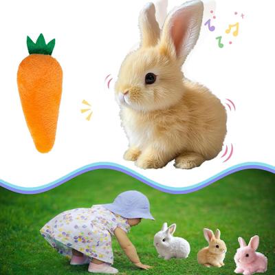 Juguete Interactivo de Conejo Saltador - Peluche de Conejo Electrónico con Música, Salta, Tiembla, Mueve las Orejas, Regalo Perfecto de Pascua para Niños