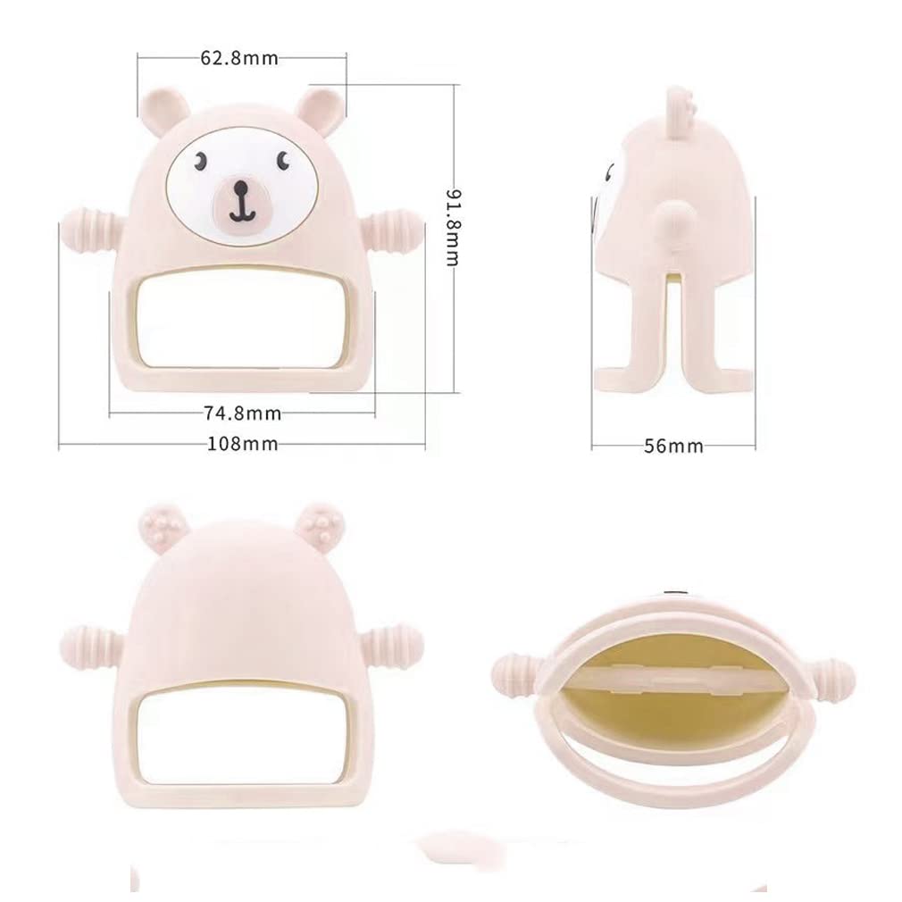 Baby Teething Teething Ring for Relieves Teething Protects Hands from Perfect for Newborns Years Christmas Baby Shower Gift Ring, Wrist-Mounted,