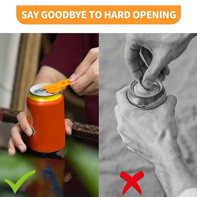 6pcs ABS Handheld Can Opener - Dustproof & Insect Proof, Easy Grip for Beer, Soda, and More - Portable & Durable Beverage Accessory